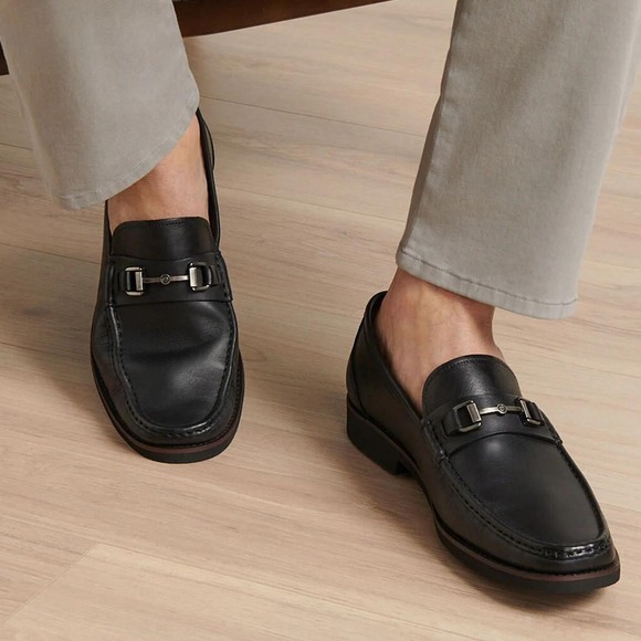 Peter Millar Horsebit Loafers Black Size 11-11.5 CEO Office Preppy Equestrian - Picture 1 of 13